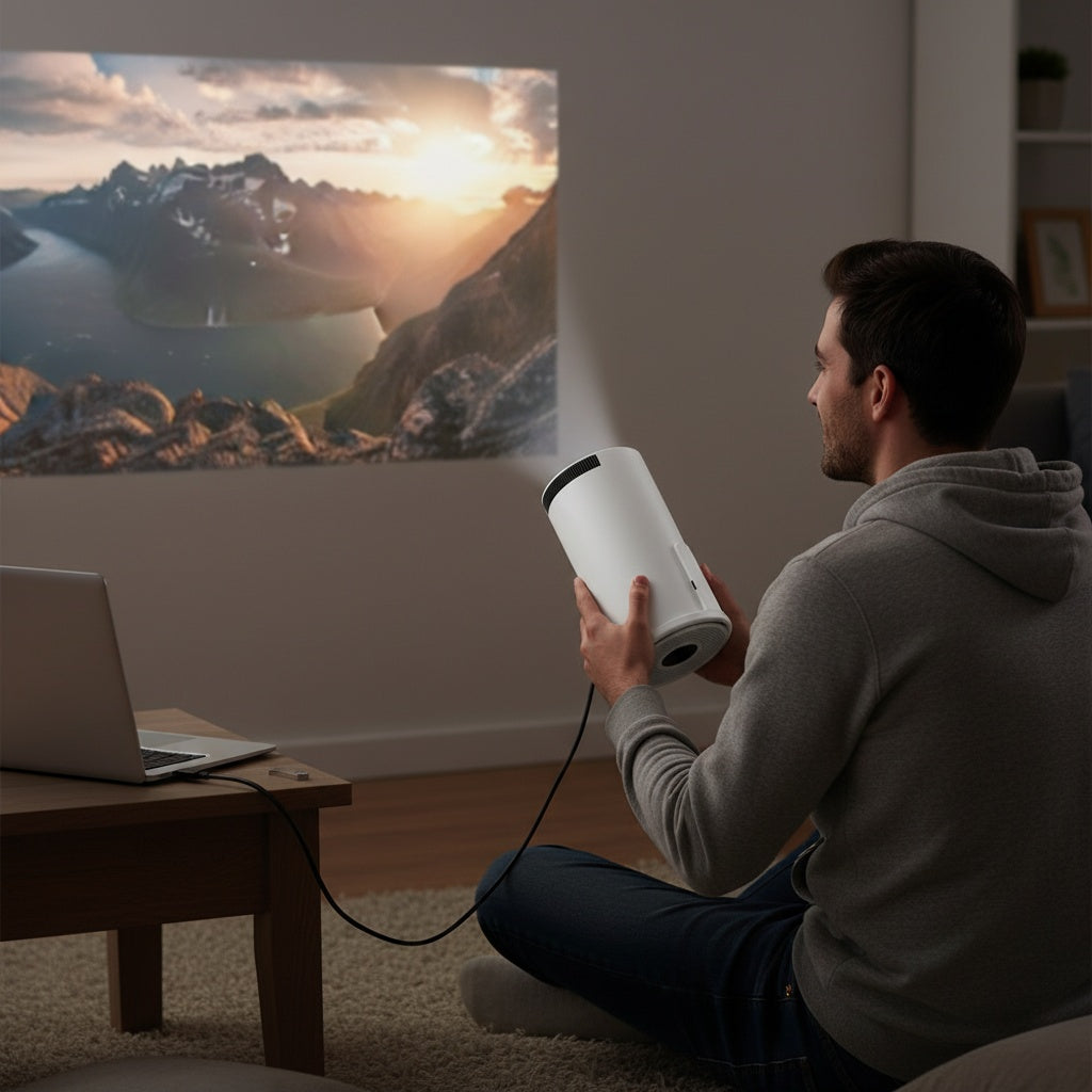 Mini Projecteur Portable Ultra HD – Haute Définition avec Android 14