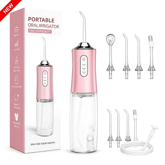 Hydropulseur Dentaire Portable Sans Fil à Haute Pression - Nettoyeur de Dents Rechargeable